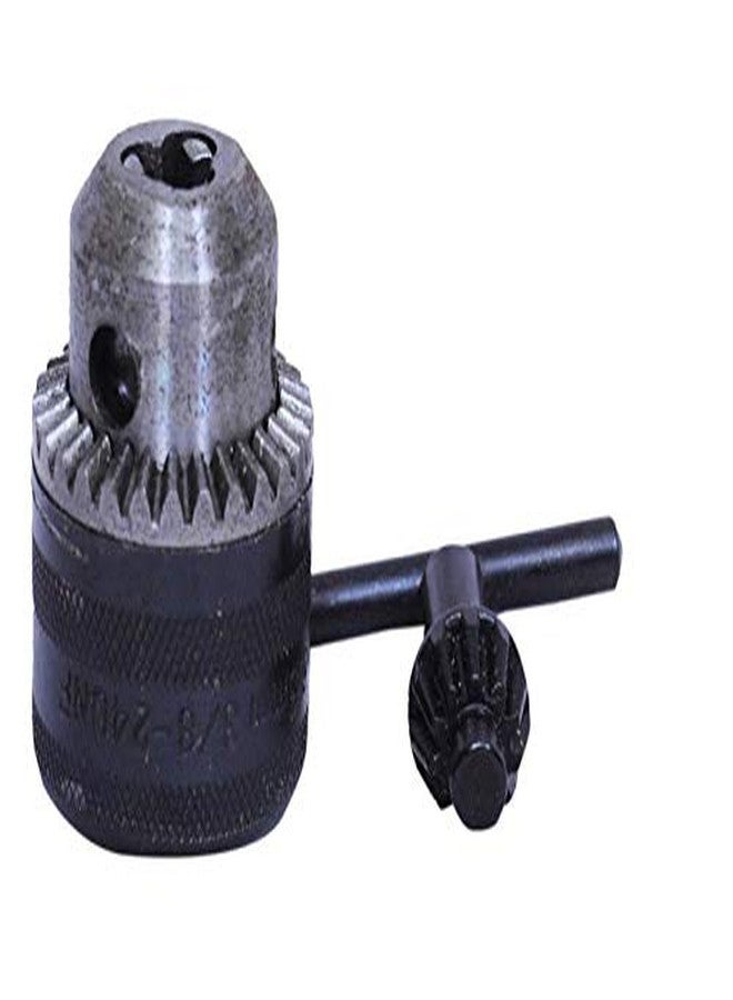 Jon Bhandari Tools Metal Black Drill Chuck Size Capacity 0.6-6mm with Manual Key, pack of 1 set - Image 2